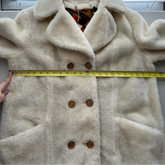 Vintage Vegan Faux Fur Midi Coat Women’s Size Medium - Picture 8 of 9